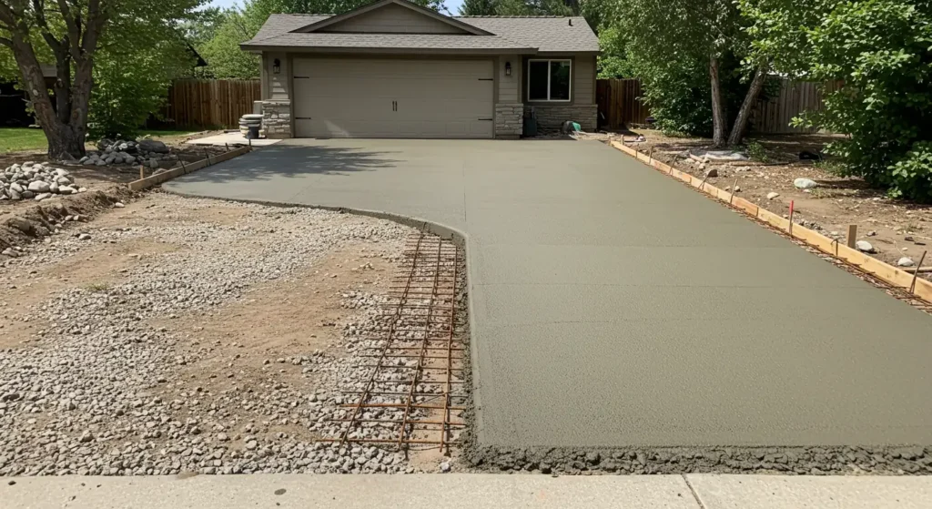 boise concrete experts team is installing new driveway in boise